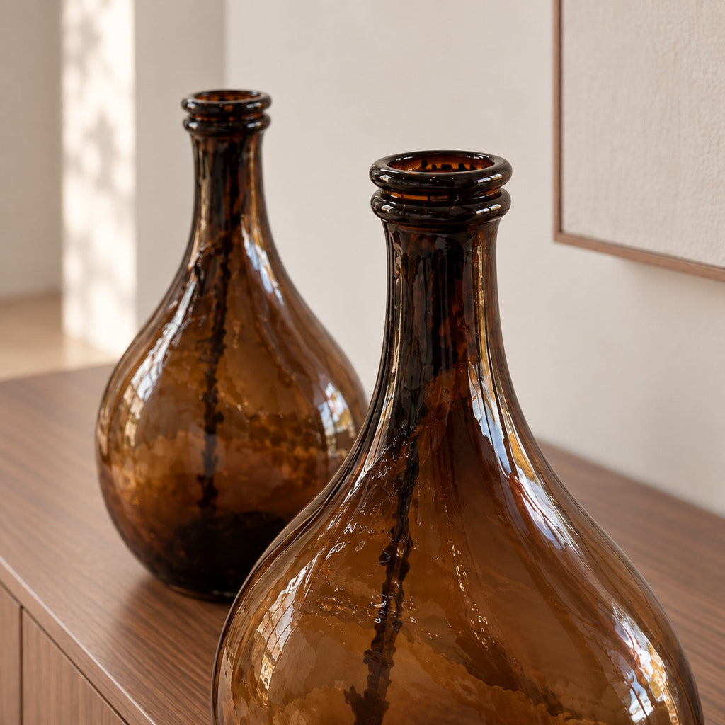 Rust — Glass Vases (pair)