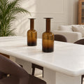 Ochre — Tall Glass Vases (pair)