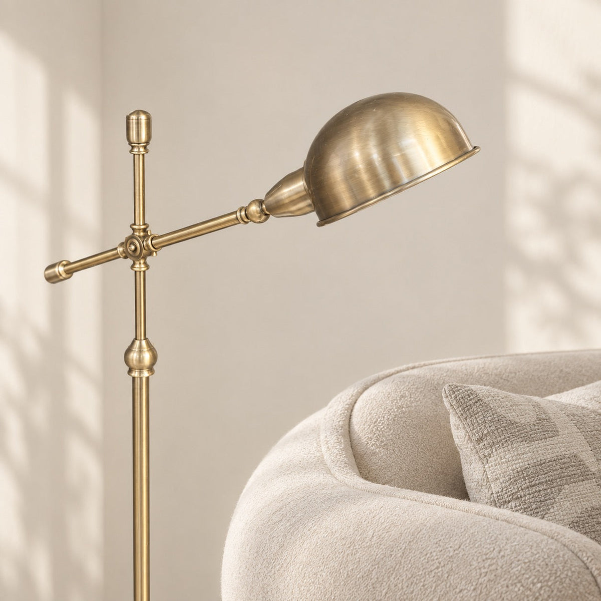 Saffron — Brass Floor Lamp