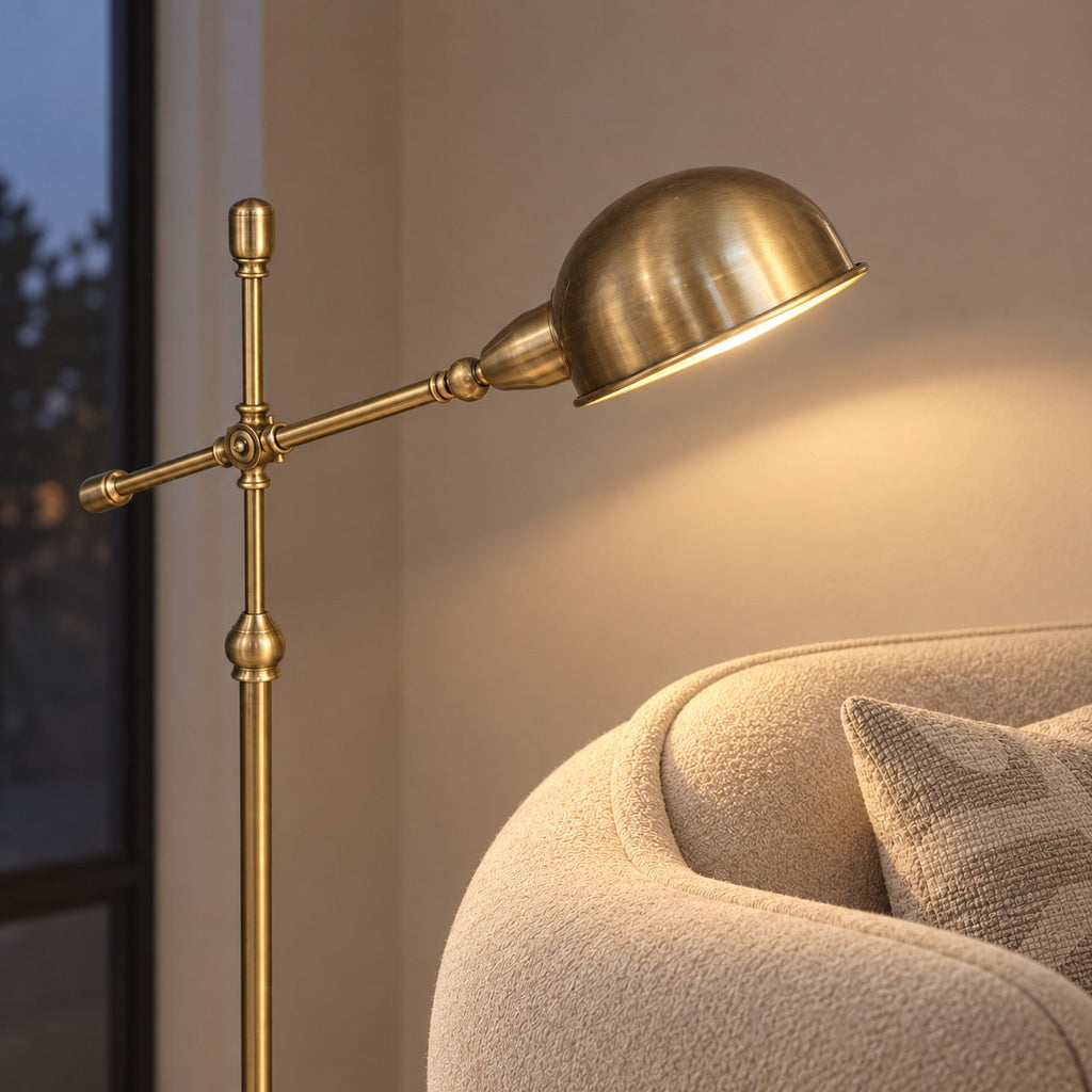 Saffron — Brass Floor Lamp