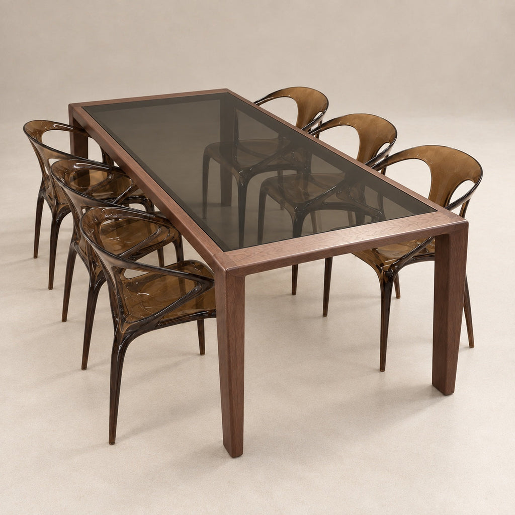 Sepia — Glass Dining Table