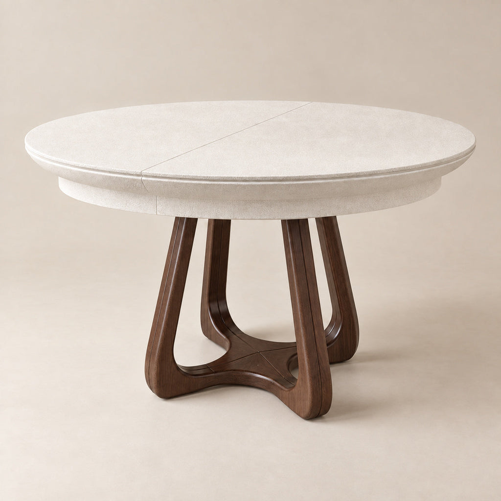 Selenite — Round Extendable Dining Table — Image 1