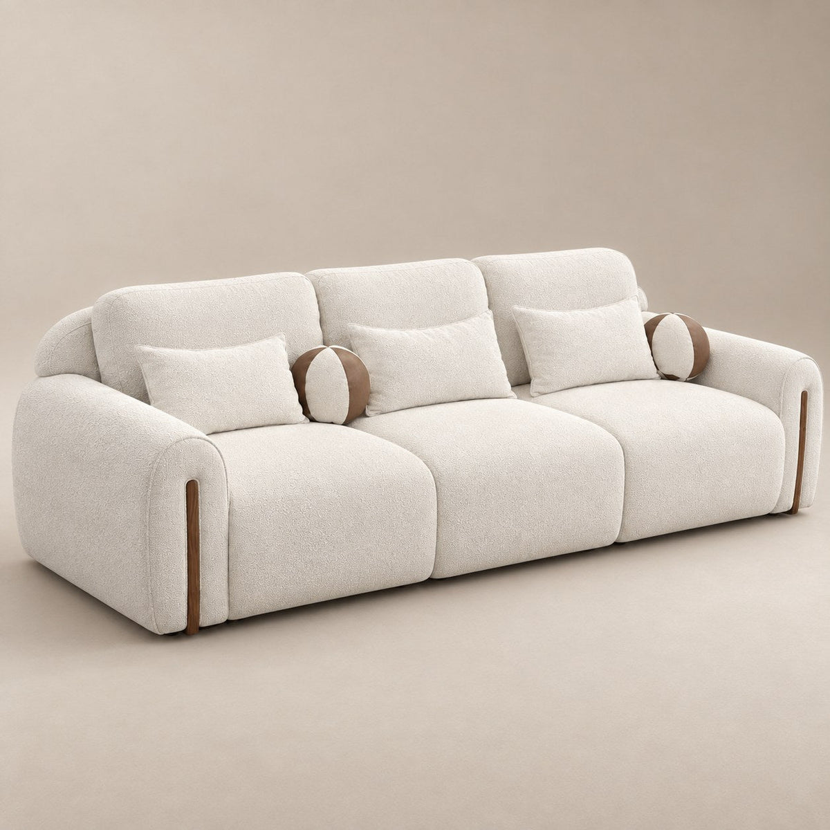 Mahogany — Three-Seat Sofa