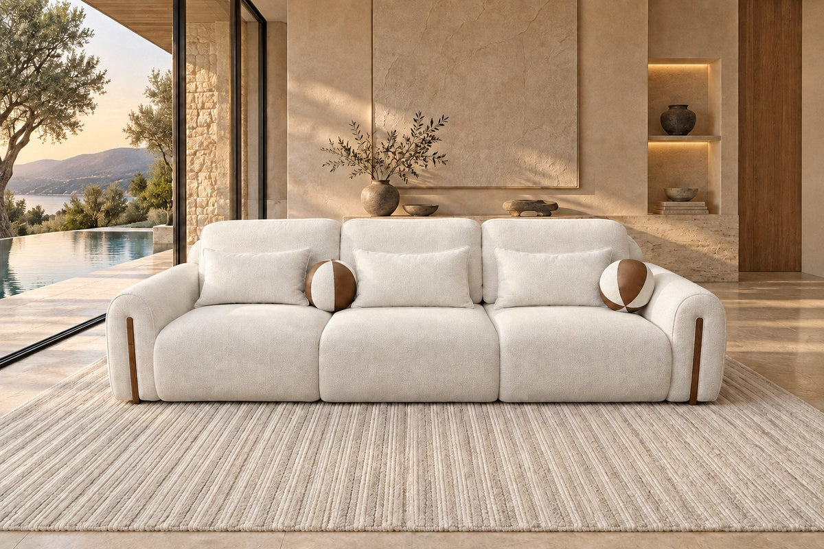 Mahogany — Three-Seat Sofa